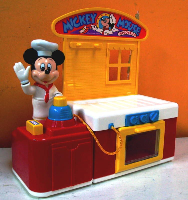   OPERATED MICKEY MOUSE PLAY COOKING KITCHEN SET MASUDAYA DISNEY  