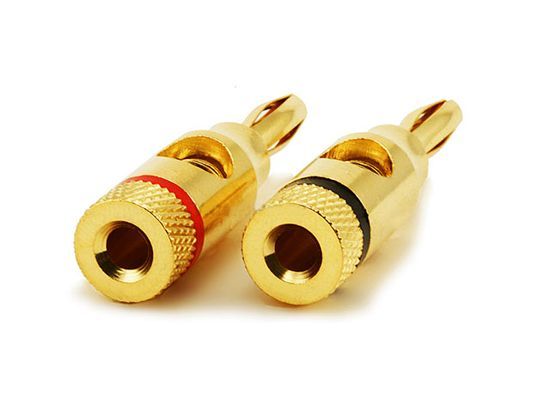 NEW Premium 2943 Open Screw Copper Speaker Banana Plug  