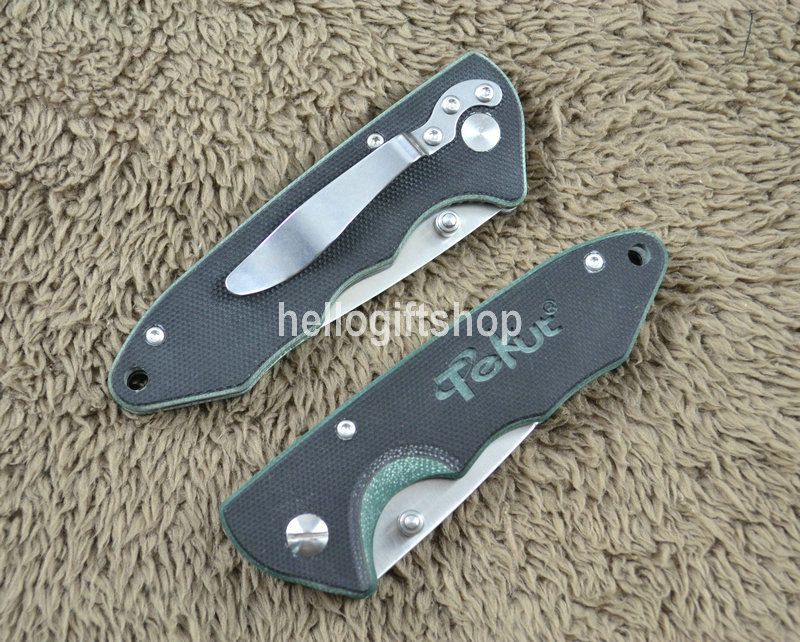 Tekut LK5053E Rocket 7Cr17Mov Blade Green/Black G10 Handle Pocket 