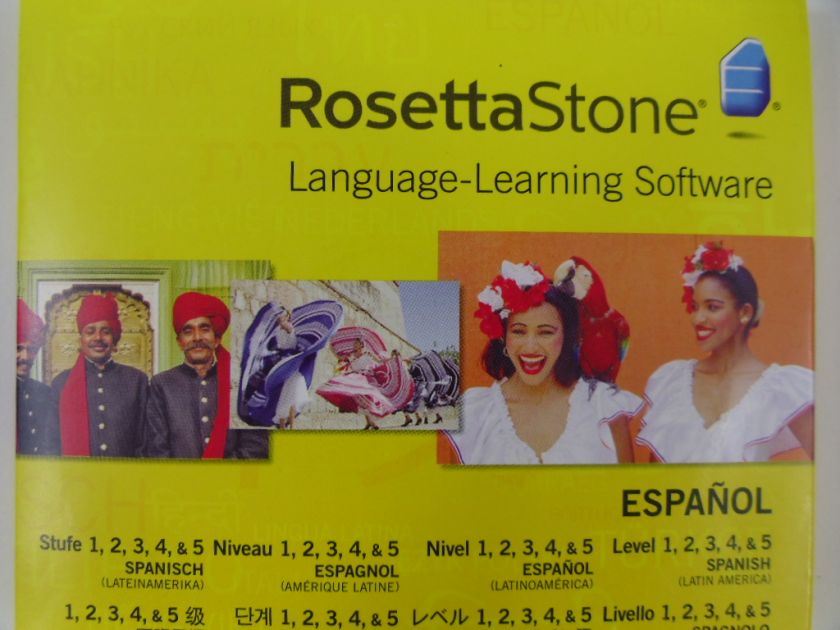 RosettaStone Levels 1 5 Spanish (Latin America) NEW w/ Headset  