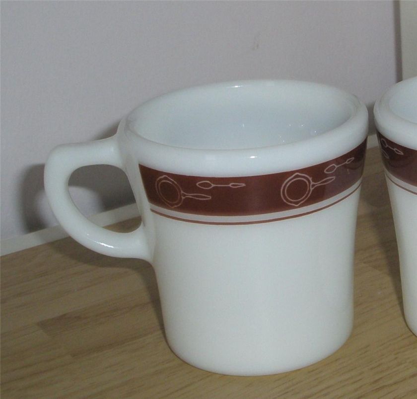 Vintage Pyrex Corning SKILLETS Pattern Tableware Mug  