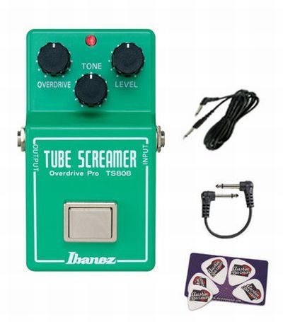 Ibanez TS808 Tube Screamer Guitar Effects Pedal Bundle  