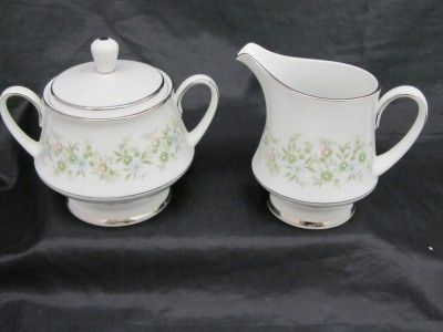 Noritake SAVANNAH China 2031   Creamer & Sugar Bowl  