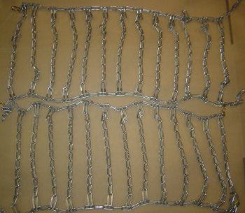 Snow Thrower 16x6 50 Tire Chains 2 link spacing 1 pair  