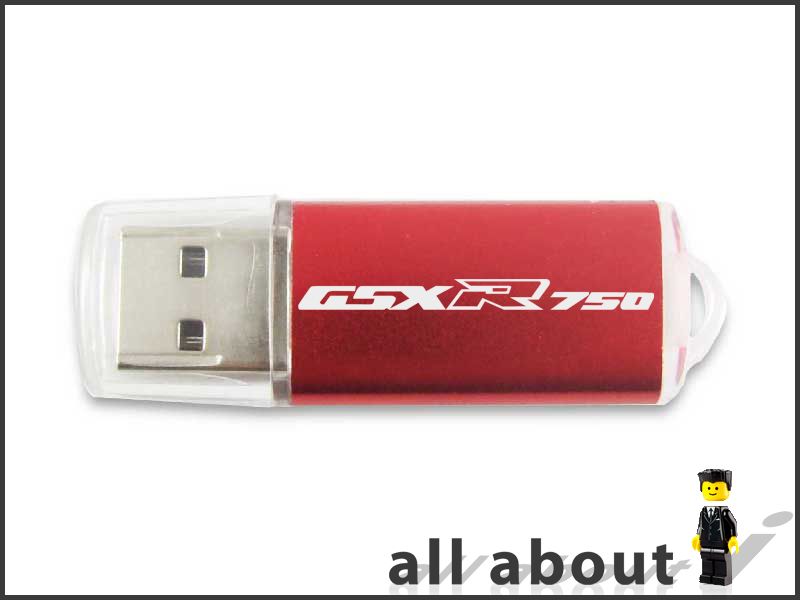 Suzuki GSXR750 Logo 8GB USB 2.0 Flash Drive Aluminum Hi Speed External 