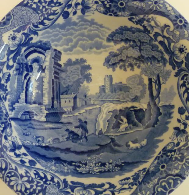 Copeland Spode Itallan Blue Transfer Ware Bowl  