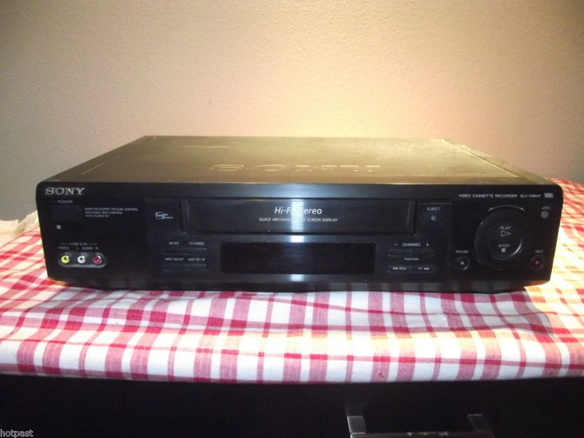 SONY HI FI STEREO VHS VIDEO CASSETTE RECORDER #SLV 798HF WORKS  