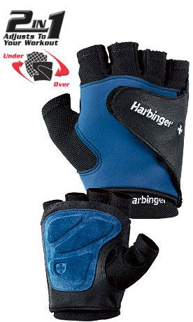 HARBINGER NEW TRAINING GRIP WEIGHT LIFTING BIKE GLOVES  