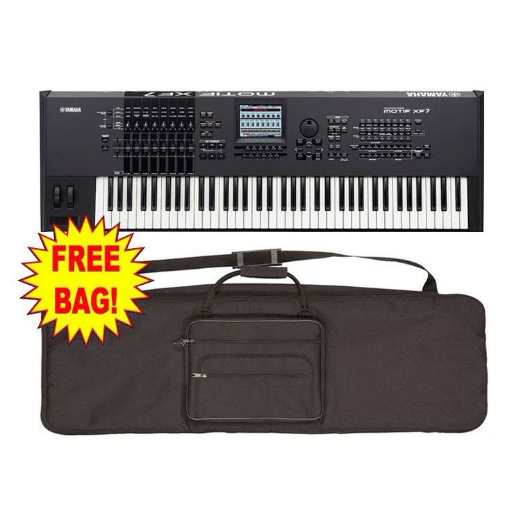 Yamaha MOTIF XF7 76 Key Music Production Synthesizer Free Bag New 
